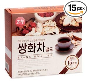 GOHYANG KOREAN Traditional Ssang Hwa Tea_13g x 15 Tea Bags_Product of Korea