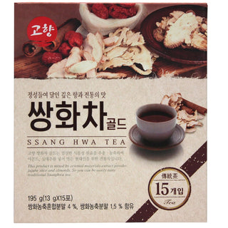 GOHYANG KOREAN Traditional Ssang Hwa Tea_13g x 15 Tea Bags_Product of Korea